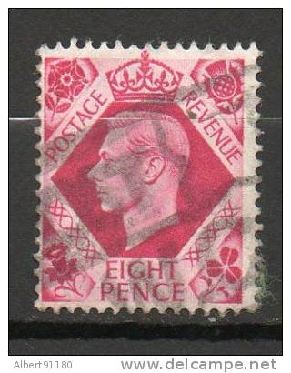 GRANDE-BRETAGNE  8p Rose Lilas 1937-47 N°219 - Used Stamps
