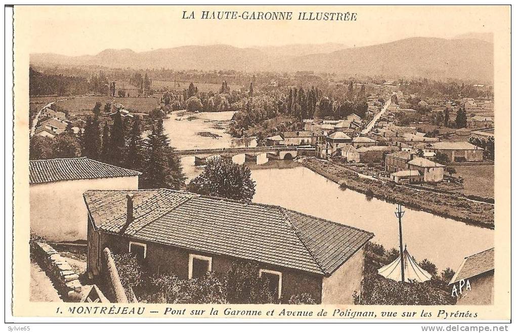 MONTREJEAU-pont Sur La Garonne Et Avenue De Polignan Vue Sur Les Pyrénées - Montréjeau