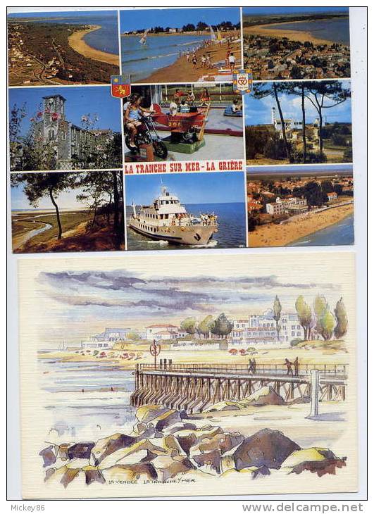 LA  TRANCHE Sur Mer--La GRIERE--- Lot De  9  Cartes -----  (2 Cpsm Pt Format En état  Médiocre + 7cpm - La Tranche Sur Mer