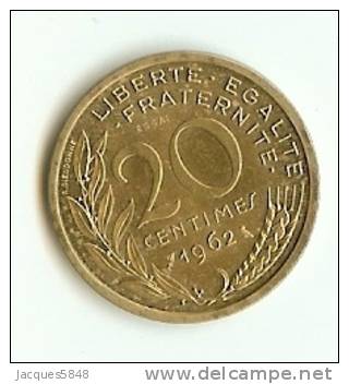 Essai 20 Centimes 1962 - Non Circulé - - Essais, Piéforts, épreuves & Flans Brunis