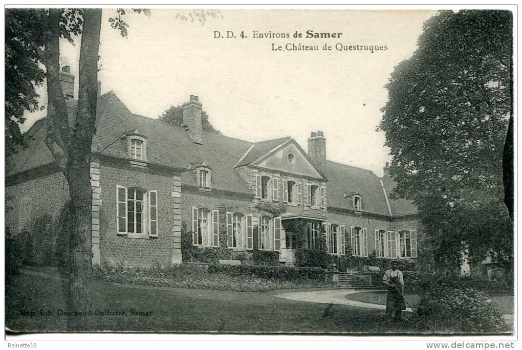 -Environs De Samer.                         - Le Château De Questruques - Samer