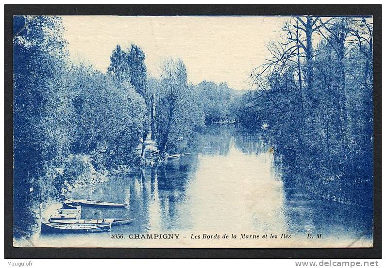 DF / 51 MARNE / CHAMPIGNY / LES BORDS DE LA MARNE ET LES ILES / CIRCULEE EN 1930 - Champigny