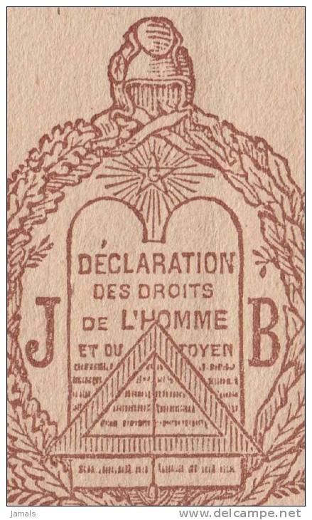 Plumbline, Freemasonry, Masonic Symbol, Franc Maçonnerie Paris La Loge Les Droits De L´Homme - Religion & Esotericism