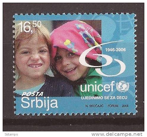 2006  SERBIA SRBIJA 164 UNICEF CHILDREN     NEVER HINGED - UNICEF