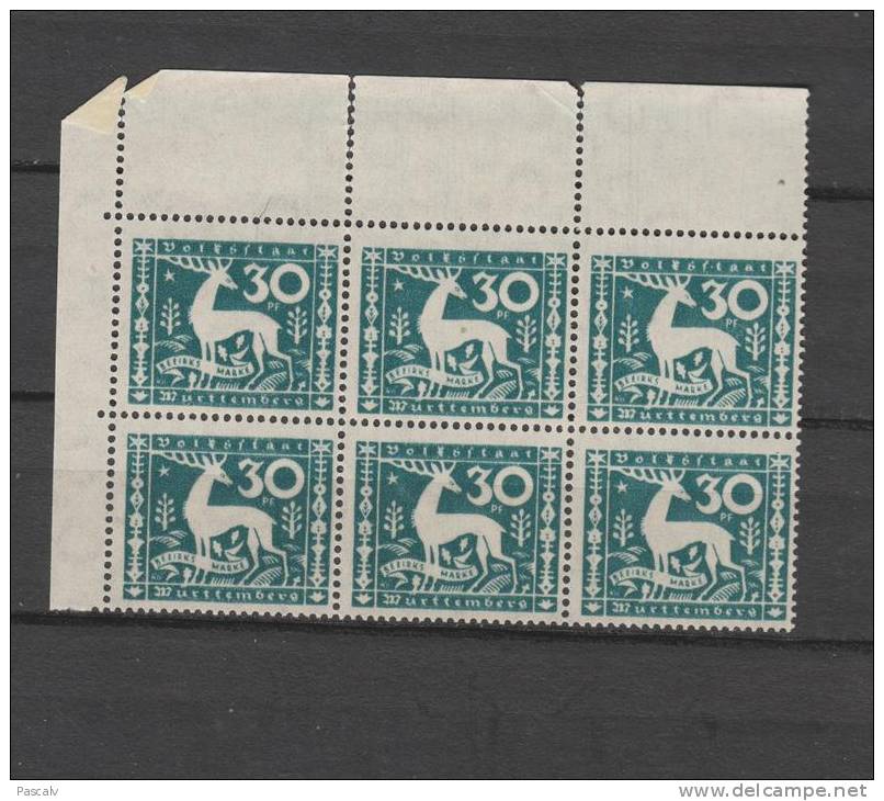 Yvert Service 117 ** Neuf Sans Charnière MNH Bloc De 6 - Neufs