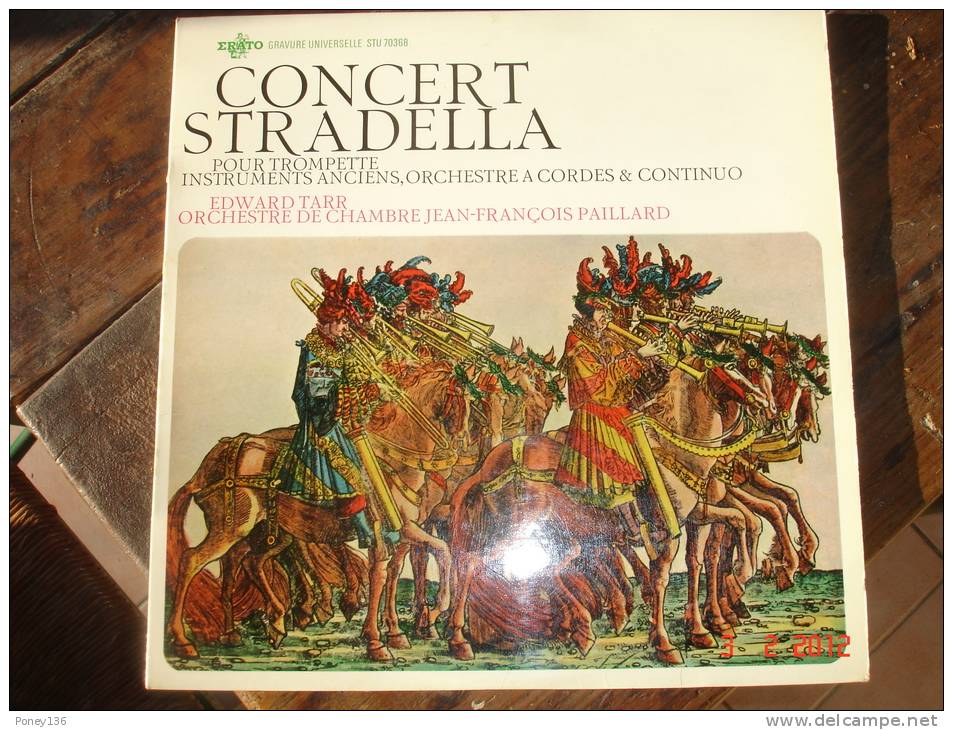 Alessandro Stadella,concert Pour Rompette Instruments Anciens ,orch à Cordes Et Continuo .Orch J.F Paillard ,331/3T - Formatos Especiales
