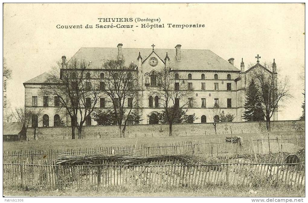 CPA  THIVIERS, Hôpital Temporaire Au Couvent Du Sacré-Coeur  5370 - Thiviers