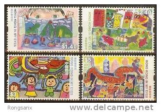 2010 HONG KONG CHILDREN´S PAINTING 4V - Unused Stamps