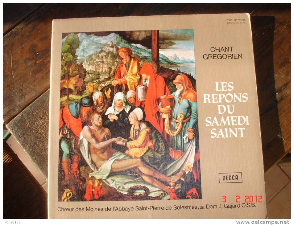 Chant Gregorien Les Repons Du Samedi Saint, Choeur Des Moines De L'Abbaye De Solesmes Dir Dom Gajard - Speciale Formaten