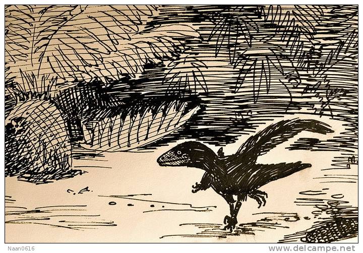 (NZ10-009 )   Archaeopteryx   Fossils  , Postal Stationery-Postsache F - Fossilien
