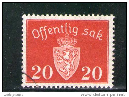 NORVEGE 1937-9 SERVICE O - Oficiales