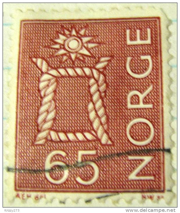 Norway 1962 Bosun´s Knot 65ore - Used - Oblitérés