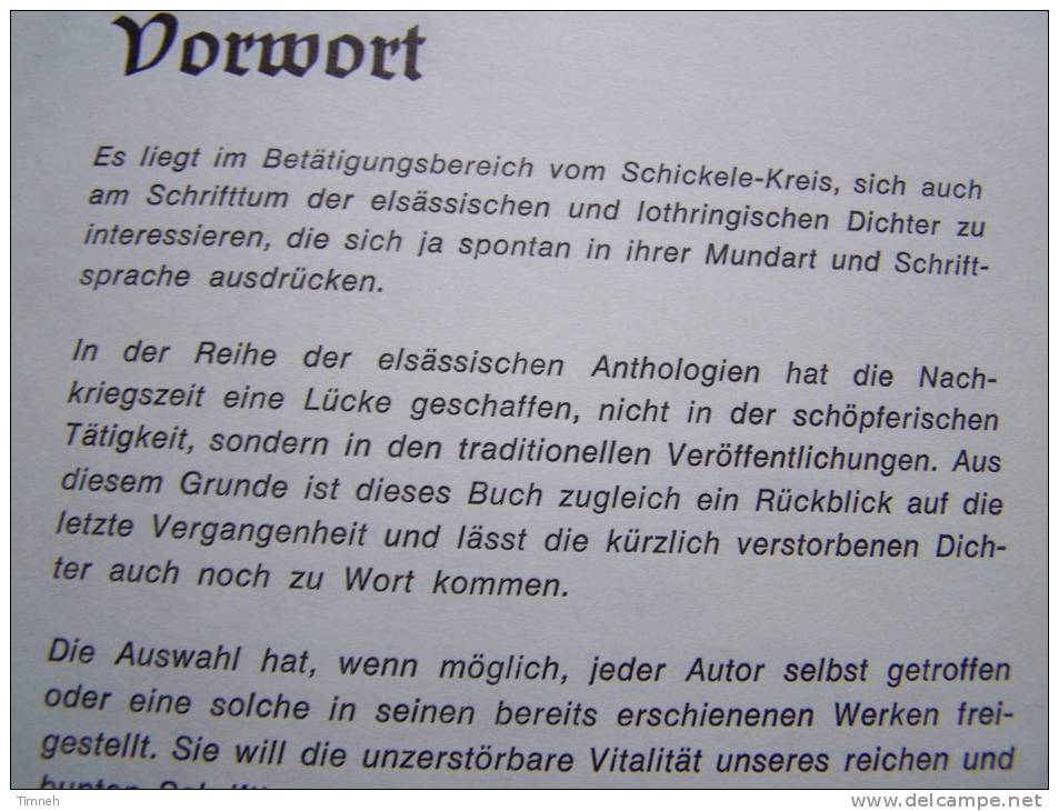 N°4. ANTHOLOGIE Elsass - Lothringischer Dichter Der Gegenwart - René SCHICKELE Cercle Kreis 1969 Alsacien Lorrain - Alsace