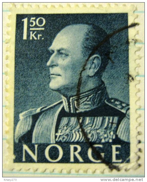 Norway 1958 King Olav V 1.50k - Used - Used Stamps