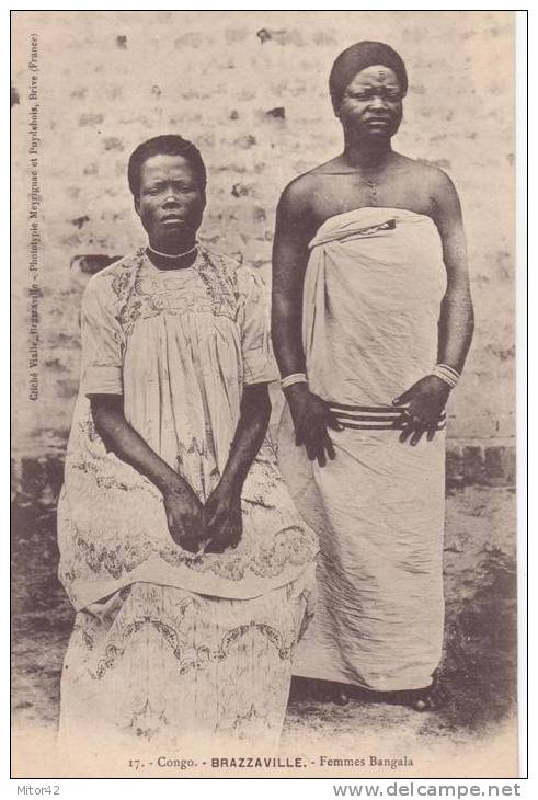 211te-Costumi-Mestieri/Cost Umes/Artisanat-Crafts-Congo Francaise-France-Femmes Bangala-v.1906 - Congo Francese