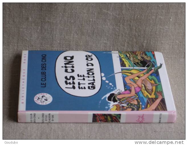 Enid Blyton Les Cinq Et Le Galion D'or.Hachette 1978. Voir9 Photos. - Biblioteca Rosa