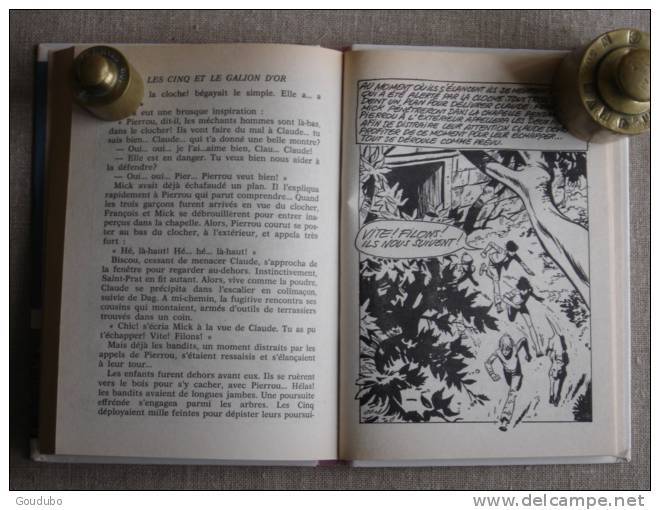 Enid Blyton Les cinq et le galion d'or.Hachette 1978. Voir9 photos.