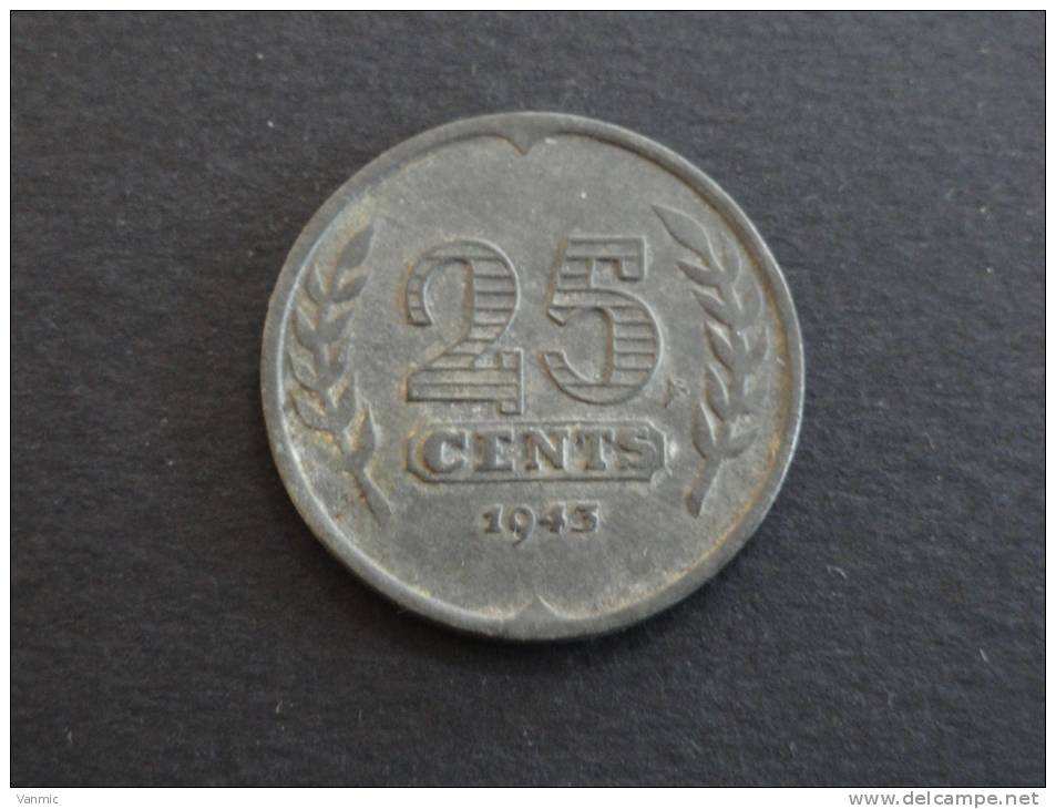 1943 - 25 Cents - Pays Bas - 25 Cent