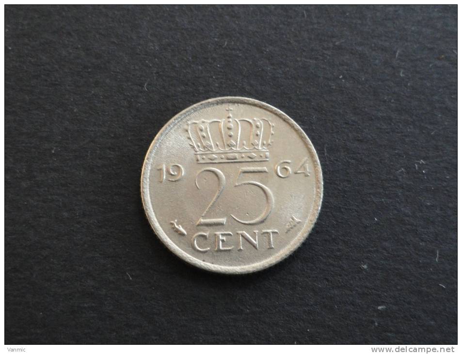 1964 - 25 Cent - Pays Bas - 1948-1980 : Juliana