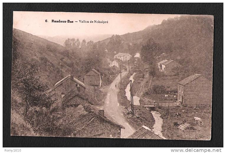 Rendeux-Bas.  Vallon De Nohalpré. Voyagée. 2 Scans. - Rendeux