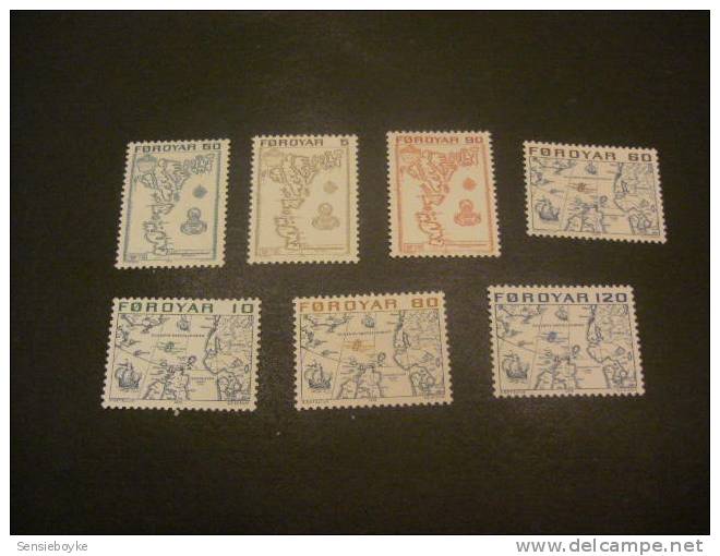 F4078- Set MNH And No Gum - Foroyar 1975-  SC. 7-20 - Färöer Inseln