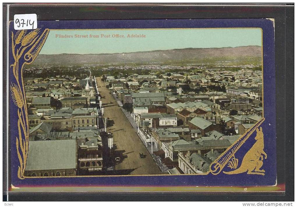 ADELAIDE - FLINDERS STREET FROM POST OFFICE - TB - Adelaide