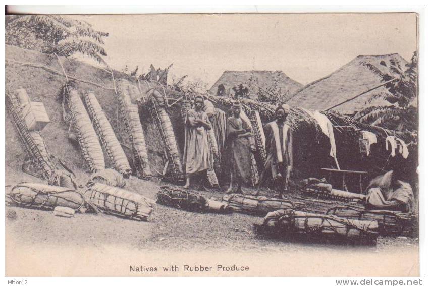 268te-Costumi-Mestieri/Costumes/Artisanat-Crafts-Sierra Leone-Natives  With Rubber Produce-v.1906 X Paris-France - Sierra Leone