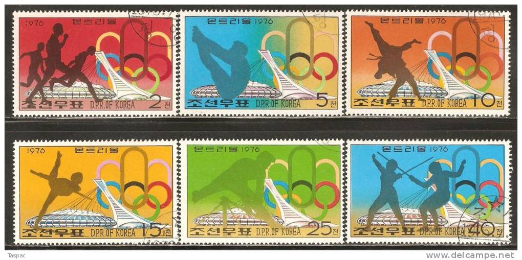 1976 Mi# 1508-1513 A Used - 21st Olympic Games, Montreal - Ete 1976: Montréal