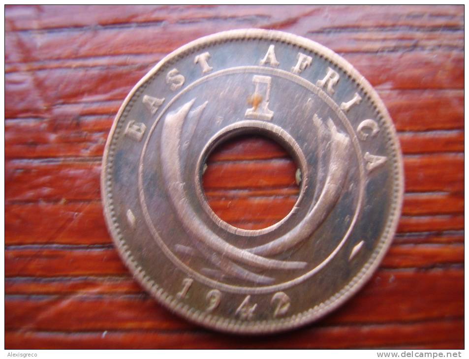 BRITISH EAST AFRICA USED ONE CENT COIN BRONZE Of 1942. - Afrique Orientale & Protectorat D'Ouganda