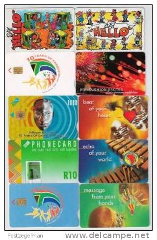 RSA 10 Used Phonecards T2002 - South Africa