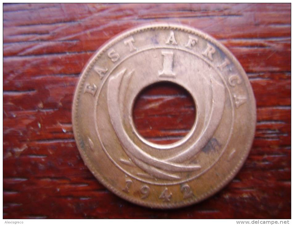 BRITISH EAST AFRICA USED ONE CENT COIN BRONZE Of 1942. - Africa Orientale E Protettorato D'Uganda