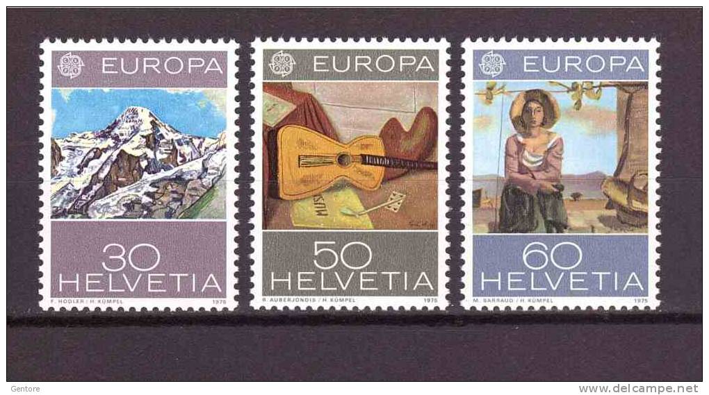 SVITZERLAND 1975 Europa Unificato Cat. N° 980/82  Absolutely Perfect  MNH ** - Nuovi