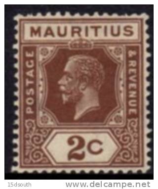 Mauritius - 1921-34 KGV 2c Die II MNH** - Mauricio (...-1967)