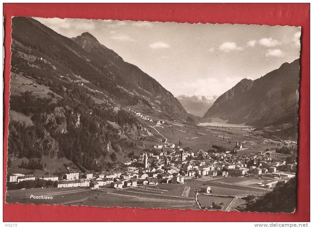 X0343 Poschiavo Bernina &middot; Brusio Veduta Generale.Circulé Sous Enveloppe En 1945 - Brusio