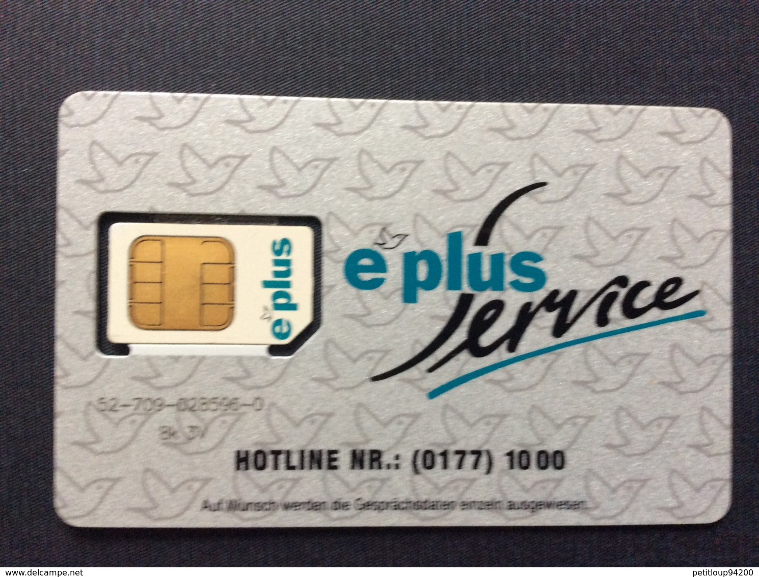 CARTE GSM/SIM   E PLUS Service  *** - Mobicartes (GSM/SIM)