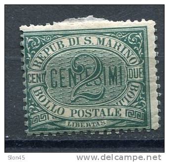 San Marino  1877-99 Sc 1 MH CV $35 - Neufs