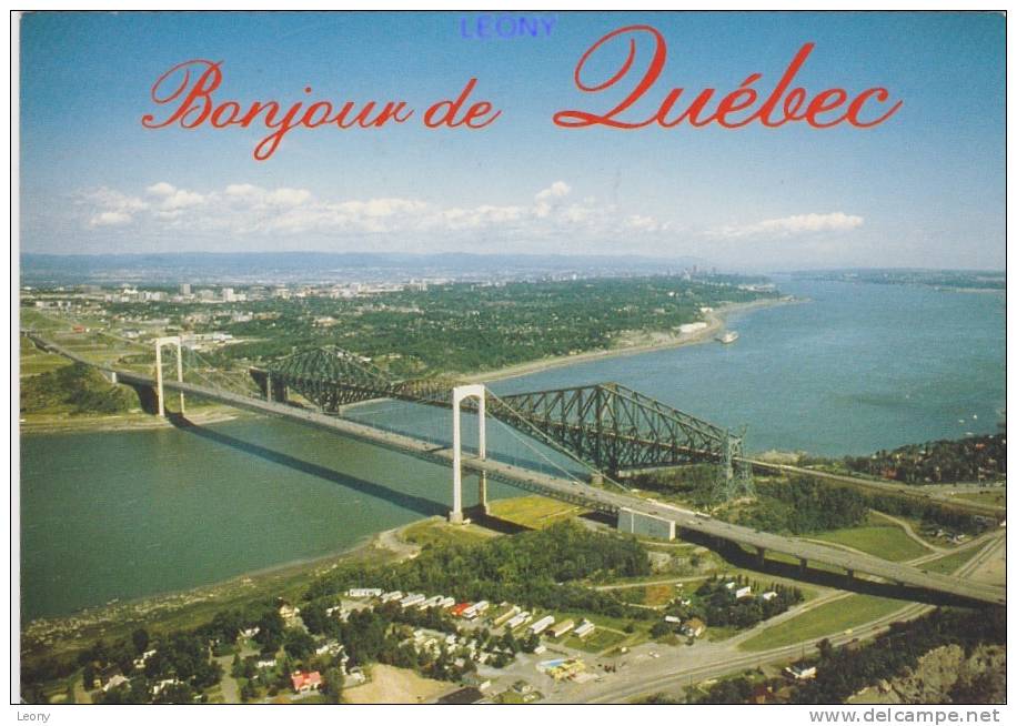 CPM Du CANADA " Bonjour De QUEBEC - Les Ponts " N° QS106Q - Québec - Les Rivières