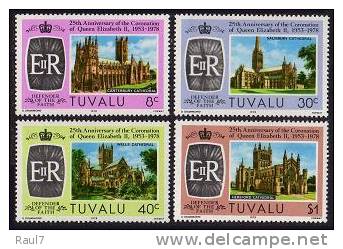 Tuvalu - 1978 - 25e Ann Couronnement Elisabeth II - 4v Neufs ** // Mnh - Tuvalu (fr. Elliceinseln)