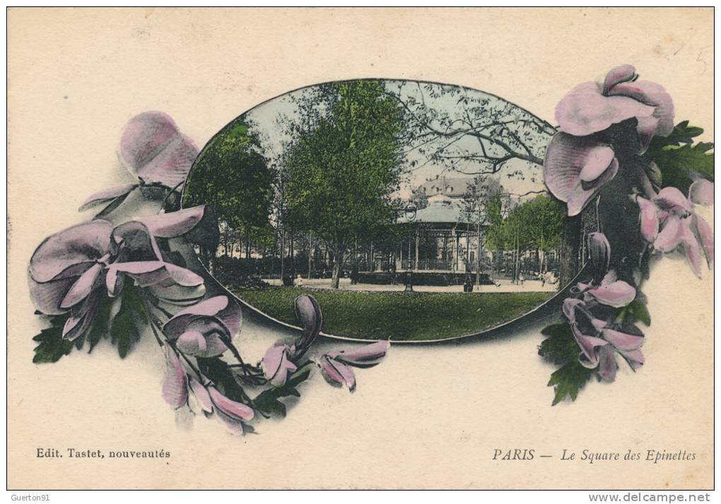 ( CPA 75 )  PARIS 17 ème  /  Le Square Des Epinettes - - Paris (17)