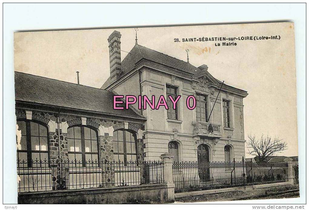 B - 44 - SAINT SEBASTIEN SUR LOIRE - La Mairie -  éditeur Chapeau - - Saint-Sébastien-sur-Loire