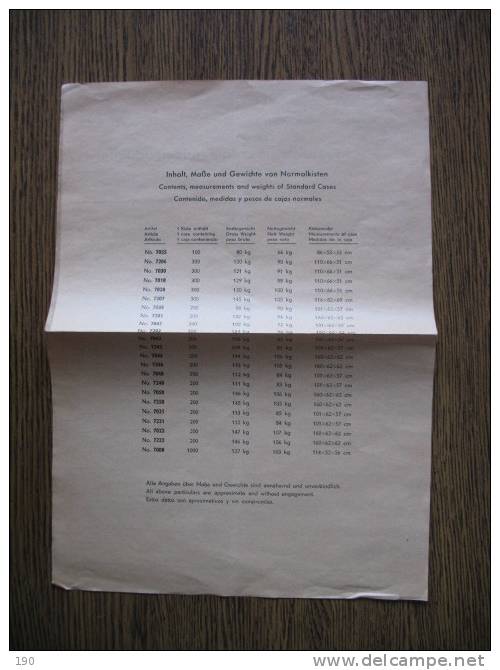 AUGUST ENDERS OBERRAHMEDE I.WESTF. DYNAMO CYCLE LIGHTING SETS- HANDBILL +PRICE LIST - Publicités