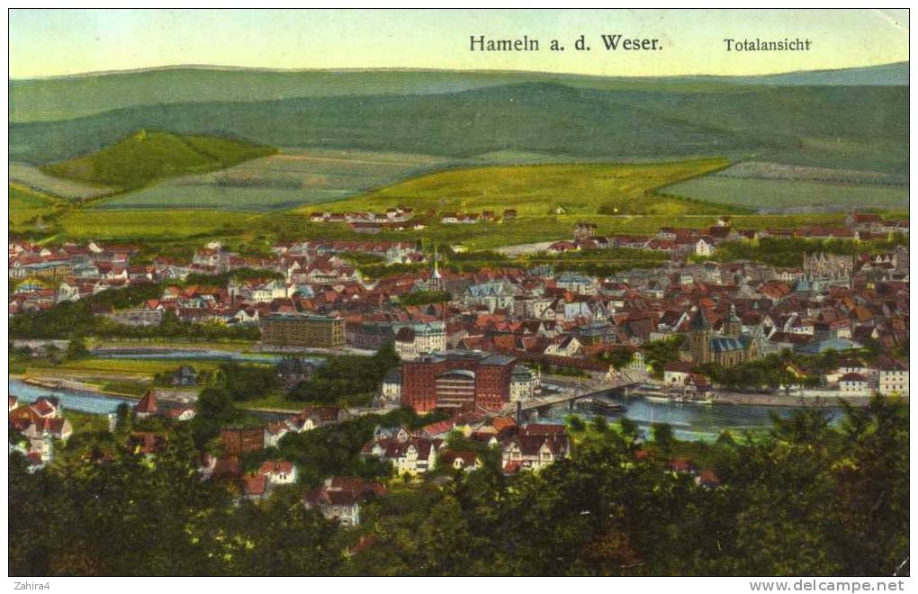 Hameln A. D. Weser  -  Totalansicht - Hameln (Pyrmont)