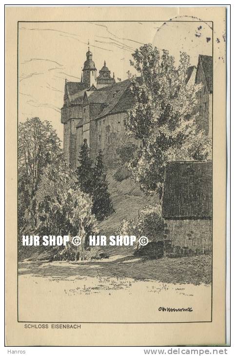 Um 1910/1920 Ansichtskarte,  „Schloss Eisenbach“ Mit Frankatur - Lauterbach