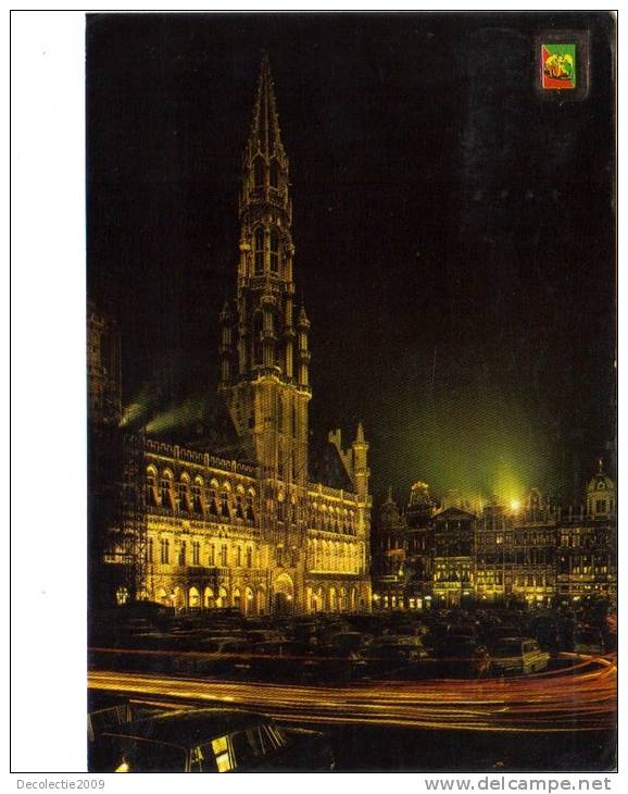 ZS23756 Rathaus Bei Nacht Bruxelles Used Perfect Shape Back Scan Available At Request - Brussels By Night