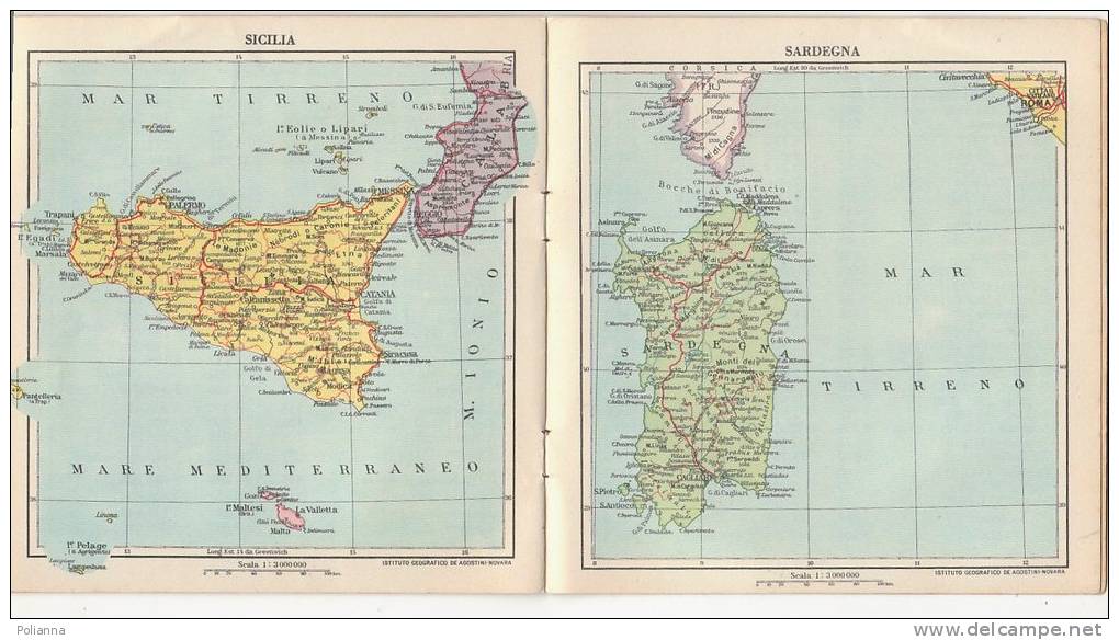 C0633 - ATLANTE INA ASSICURAZIONI Per Conoscere E Amare L'Italia Anni '50 - Carte Geographique