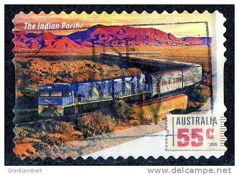 Australia 2010 Railway Journeys - Trains 55c The Indian Pacific Self-adhesive Used - Used Stamps