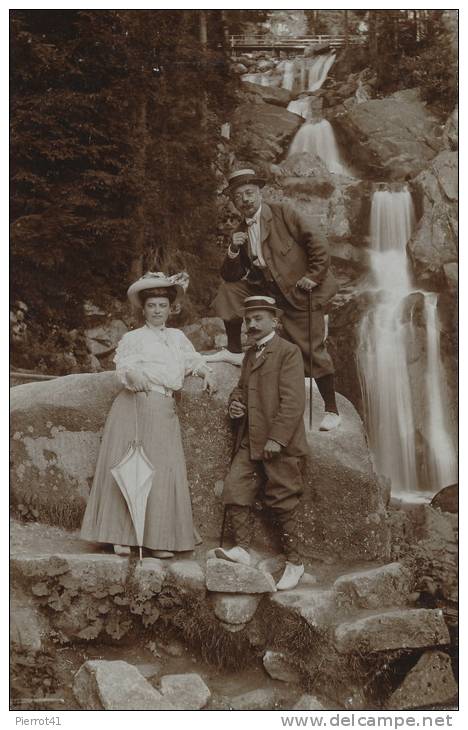 ALLEMAGNE - TRIBERG - Carte Photo Souvenir D'excursion En Forêt Noire (SCHWARZWALD) En 1907 - Triberg