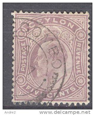 Ceylon - Ceylan  1903 -1905  Edward VII  5c ,6c And 15c    Wmk  Crown CA - Ceylan (...-1947)