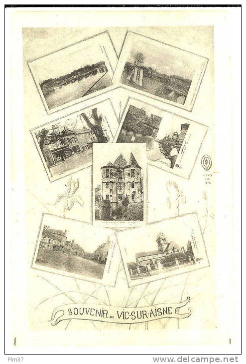 VIC SUR AISNE - Carte Souvenir Multi Vues - Vic Sur Aisne