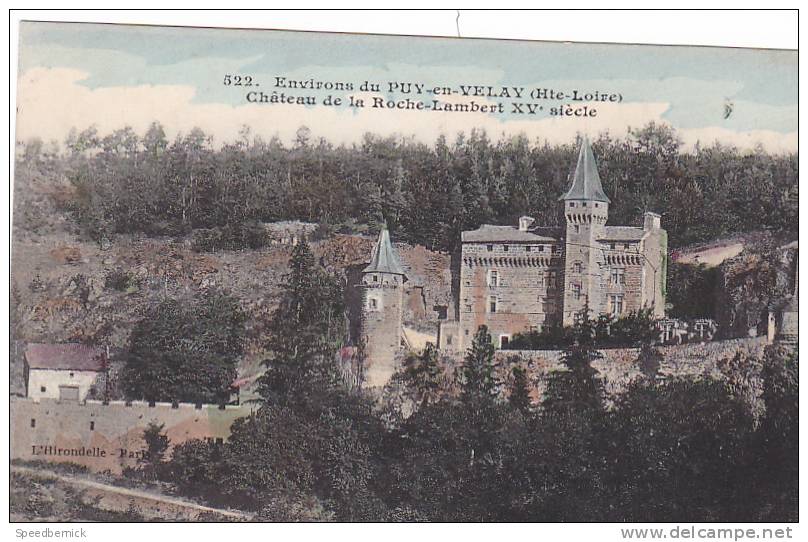 20245 Environs Puy En Velay, Chateau Roche Lambert . 522 L'Hirondelle Paris - Autres & Non Classés